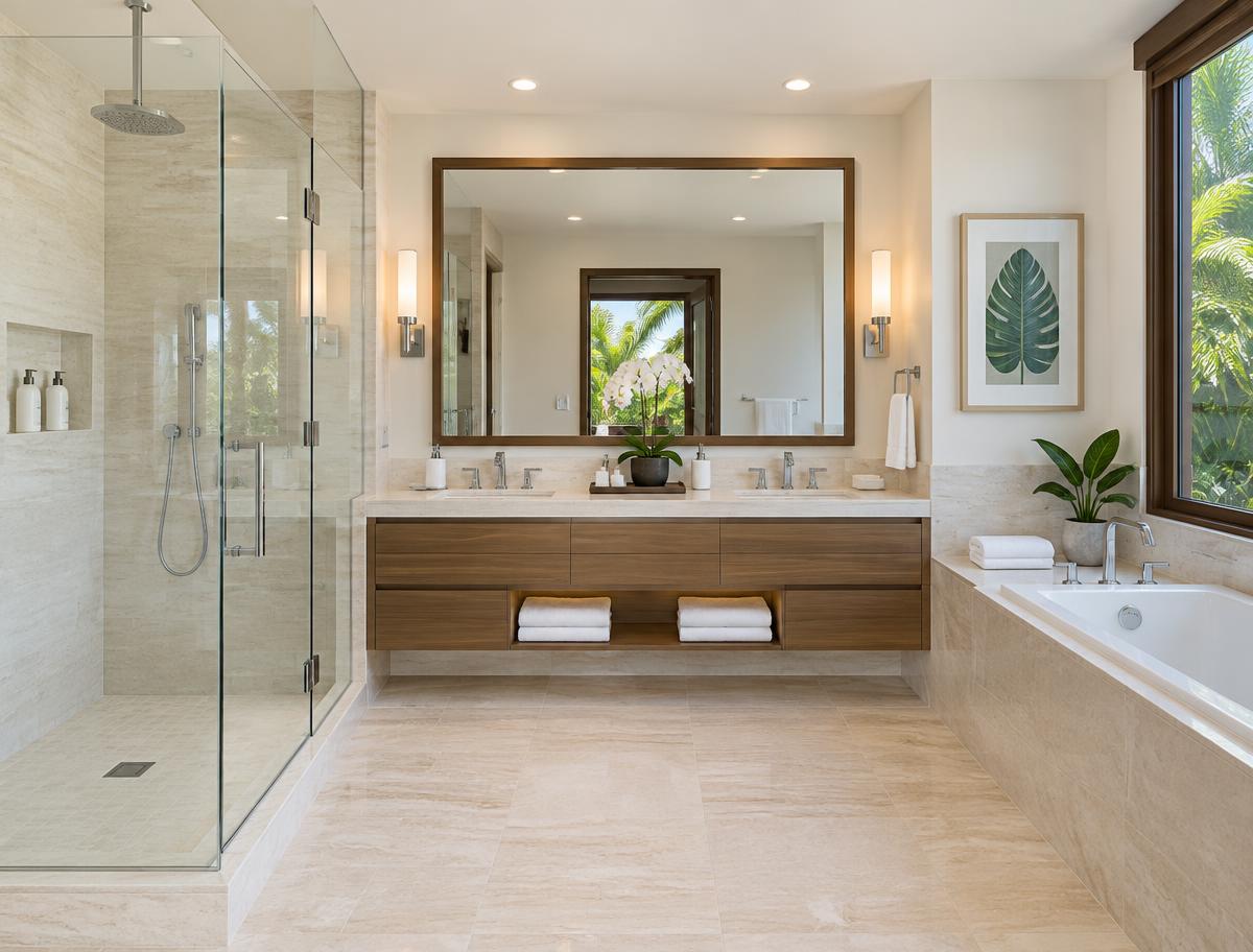 Bathroom after cleaning